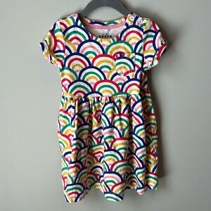 Mini Boden Rainbow Pocket Dress Girls 3-4Y